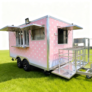 Chariot de vente ambulant en acier inoxydable à 4 roues, 4 étagères pour la vente de glaces, de restauration rapide, de hot-dogs, de soupes, de boulettes de pâte, événements commerciaux (2 ans - Product Image 2