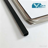 Barre d'espacement à bord chaud en acier inoxydable 8A, composite PP, à rupture thermique 0,38 W/mK, anti-condensation, durable pour mur rideau IGU