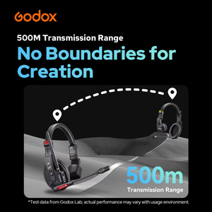 Sistema de Intercomunicación Inalámbrico Full-Duplex Godox SkyTalk AIR, Alcance de 500m, 20 Horas de Duración de la Batería, para Cine, Transmisión en Vivo, Bodas - Product Image 2