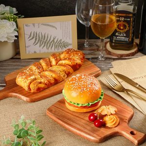 Planche à découper en bois avec revêtement par sublimation, double face, vierge, mini, avec poignée en contreplaqué découpée au laser, 225x85x5mm, en stock, pour projets DIY - Product Image 2