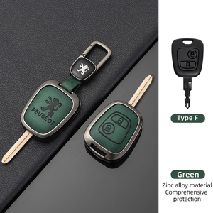 Domi OEM ODM accessoires de voiture étui à clés de voiture en cuir en alliage de zinc pour Peugeot 308 Dena <span class=keywords><strong>206</strong></span> Celysee Citroen C2 housse de clé de voiture - Product Image 3