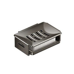 Jabonera para baño, bandeja de recolección de agua montada en la pared sin agujeros, estante de almacenamiento para baño - Product Image 4