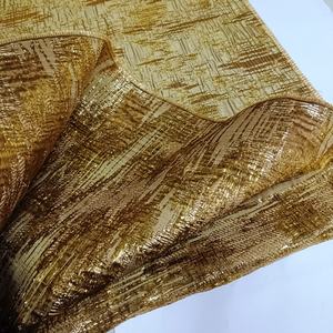 JSH8471ผ้าโพลีแฟชั่นผ้าแจ็คการ์ดสีทองผ้าทอโลหะสำหรับเสื้อผ้าสีทองอ่อน - Product Image 6