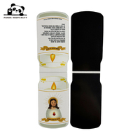 Marque-page magnétique pliable personnalisé avec impression couleur et logo personnalisé pour la promotion, les souvenirs et les cadeaux religieux.