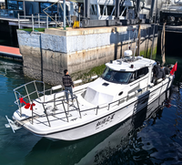Bateau de pêche sportive en fibre de verre Grandsea de 42 pieds, bateau à moteur, bateau de croisière avec cabine à vendre