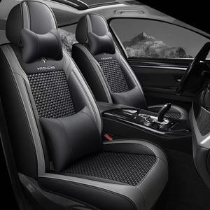 2025 nuevo <span class=keywords><strong>verano</strong></span> Premium refrigeración asientos de coche cubierta conjunto completo de lujo impermeable duradero hielo seda Nappa cuero coche <span class=keywords><strong>silla</strong></span> cubierta - Product Image 3