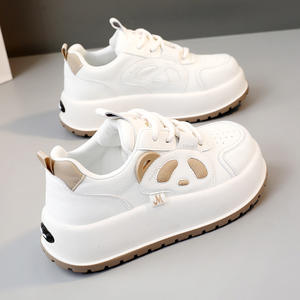 Nouvelles chaussures de sport pour femmes 2026, semelle épaisse, respirantes, tige en PU, fermeture à lacets, antidérapantes, printemps été automne - Product Image 4