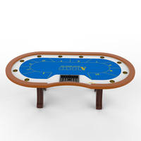 Table de poker Texas Hold'em personnalisée YH 260cm pas chère avec plateau à jetons