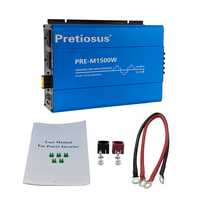 Pretiosus onduleur Intelligent 1500W 1500 watts onduleur DC à AC 220V aluminium modifié onduleur à onde sinusoïdale convertisseur de puissance