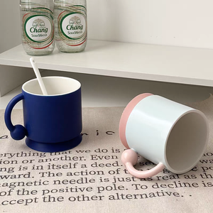 Factory Direct OEM Eco-friendly Cartoon Stoneware Ceramic <b>Mug</b> Dishwasher Microwave Safe <b>Reusable</b> Stocked Coffee Shops - Product Image 4