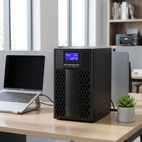 Onduleur en ligne 90V 3KVA/2.7KW à onde sinusoïdale pure avec batterie au lithium, longue autonomie, écran LCD, certifié CE/FCC pour centres de données/industrie, prise en charge OEM/ODM