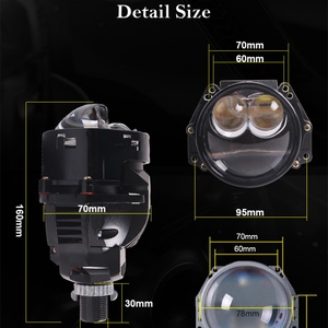 Phare de voiture VW-Golf 7, phare LED 2014-2016, lentille de projecteur Bi LED, Sanvi S13, phare LED direct 68w 5500k, lentille hyperboloidale - Product Image 5