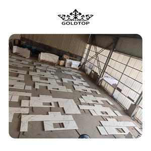 Goldtop 3226*1626mm 5106 Calacatta Paonazzo Extra impreso cuarzo Artificial piedra cuarcita cocina encimera losa tocador - Product Image 3