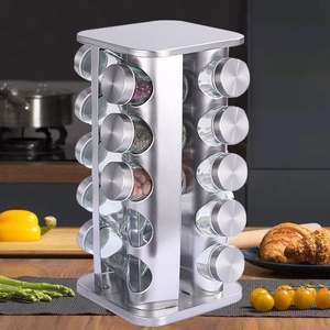<strong>Large</strong> Capacity 90ml Moisture-Proof <strong>Spice</strong> Jar with Shaker Lid 360 Degree Rotating Storage <strong>Rack</strong> 1 Set Seasoning Bottle Box Packed - Product Image 6