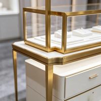 LED-Beleuchteter Schmuck- und Brillen-Präsentationsschrank mit Figurenvitrine und Elektronischer Schlüsselaufbewahrung für Einzelhandels-Showrooms