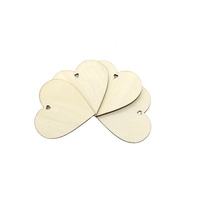 Tailai Trous de tranches de coeur en bois naturel faits à la main pour décorations murales mariage saint valentin Thanksgiving noël