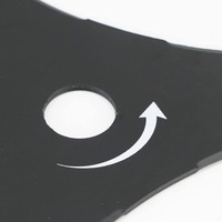 Lame de coupe pour débroussailleuse Weisila 10 pouces x 3 dents en acier, pièces de rechange pour débroussailleuse et coupe-herbe