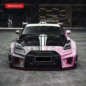 Mise à niveau vers les pare-chocs de voiture de style large LB de troisième génération pour le kit de carrosserie <span class=keywords><strong>Nissan</strong></span> GTR avec pare-chocs jupes latérales becquet d'aile de capot - Product Image 3