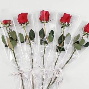 Bolsas de Embalaje para Ramos de Flores al por Mayor con Descuento, Bolsas de Plástico OPP con Marco Blanco para Arreglos Florales - Product Image 4