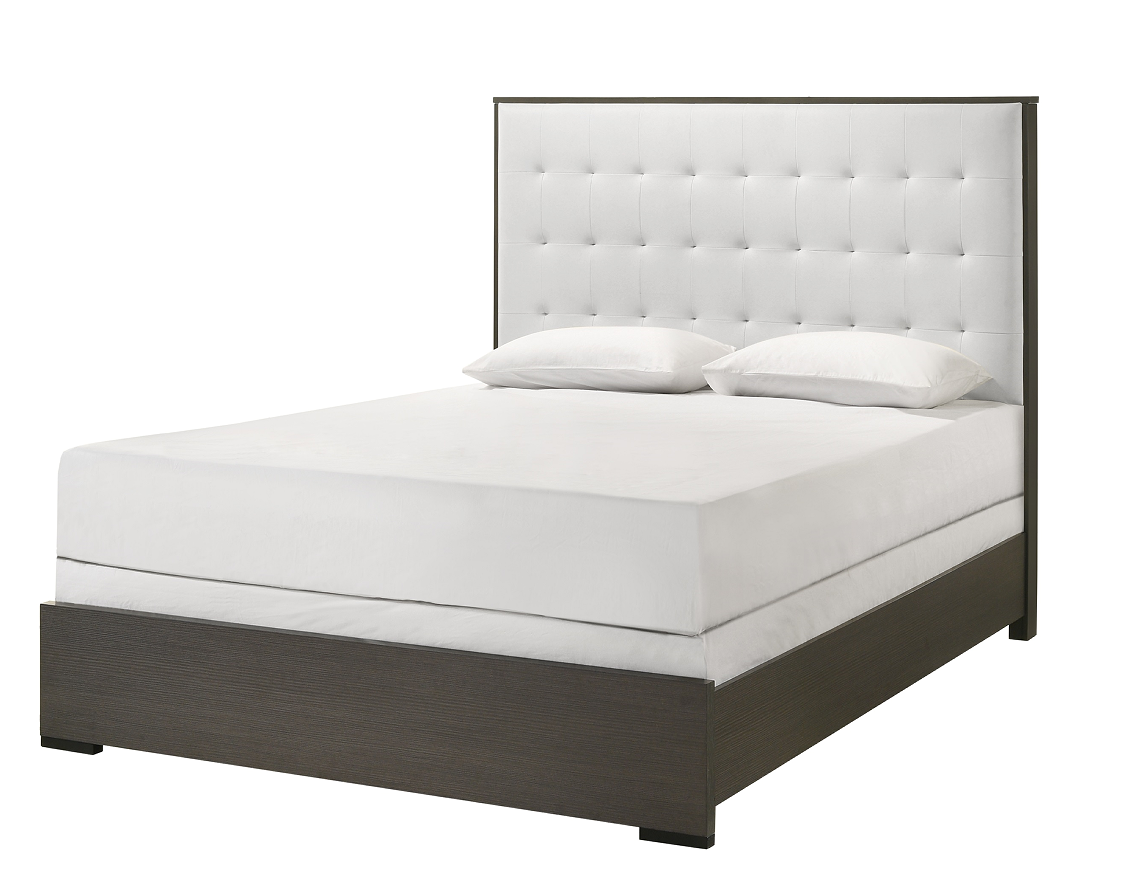 Gray+Beige + Wood + Contemporary+Queen Size