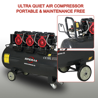 Compresseur d'Air Industriel SPERAN Haute Pression Robuste 150 Litres Sans Huile Silencieux
