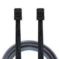 Cable de Extensión Mini SAS HD 8643 de Alta Velocidad, SFF-8643 a SFF-8643, 12Gb, para Servidor Hotswap, Tarjeta RAID HBA, Revestimiento de Nailon con Blindaje de Lámina