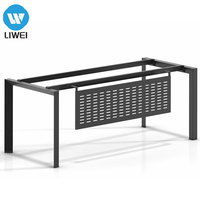 Cadre de bureau en métal convertible de direction avec construction durable pour les espaces de travail de bureau modernes et garantie de 3 à 5 ans