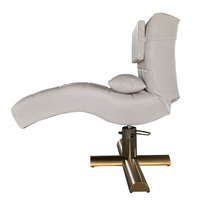 Table de spa esthétique incurvée moderne et portable, lit de lifting pour extensions de cils noir, fauteuil inclinable pliable, salon de coiffure, soin du visage électrique