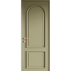 Bán buôn hiện đại cổ điển đơn giản Thiết kế nội thất phòng ngủ cửa gỗ rắn - Product Image 2