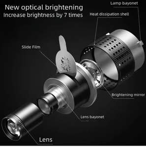Condenseur optique conique Bowens Mount avec 35 gobos et 5 filtres de couleur pour projecteur de studio <span class=keywords><strong>photo</strong></span> - Product Image 3
