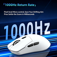 Souris de jeu sans fil Keywin W302, nouvelle souris de jeu à trois modes, 1200 DPI, 6 boutons, base de charge magnétique RGB, souris légère