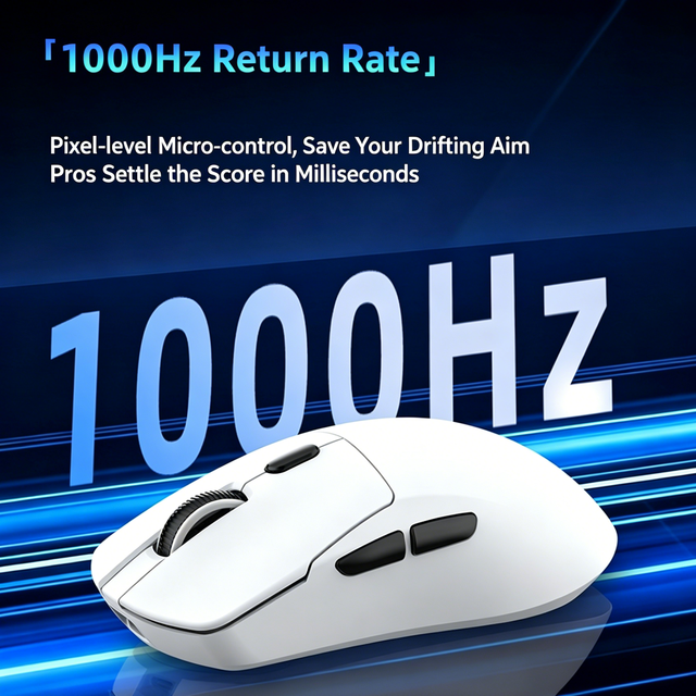 Keywin W302 New Wireless for Three-Mode Gaming Mouse 1200DPI 6 Buttons Design Magnetic RGB Charging Base Light Weight Mouse