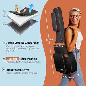 Estuche de Transporte Portátil para Instrumento Musical Soprano, con Asa de Transporte, Bolsa de Música con Soporte Trasero - Product Image 5