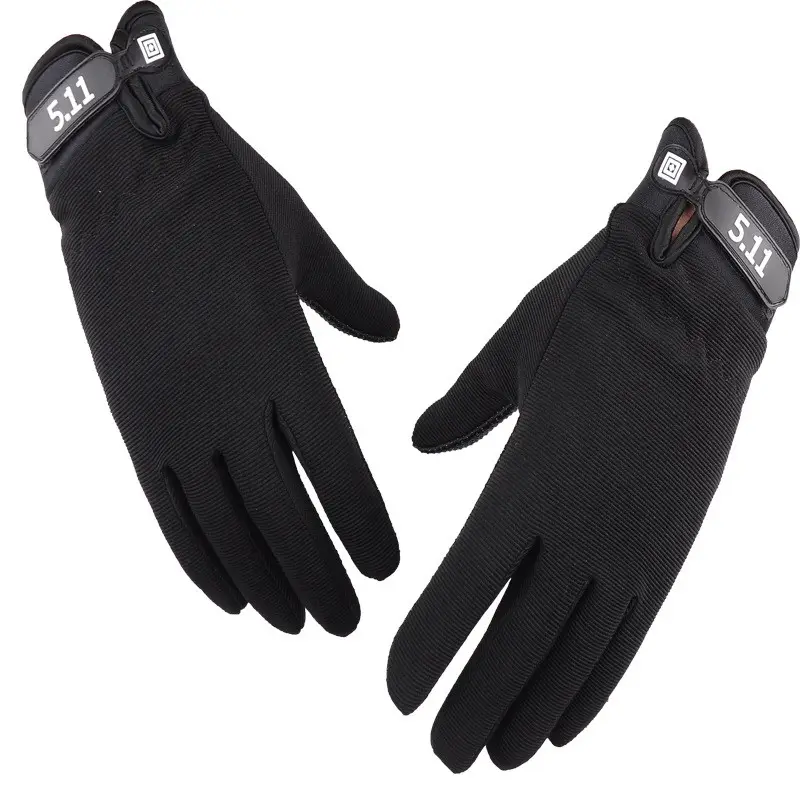 Gants de cyclisme noirs à demi-doigts, antidérapants et résistants à l'usure, été et hiver