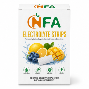 Film oral électrolytique à dissolution rapide, saveur mangue-citron, best-seller, reconstitue les électrolytes, booste l'énergie - Product Image 1