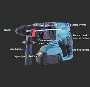 Martillo Perforador Rotatorio Inalámbrico Portátil Más Vendido, Herramienta Eléctrica con Motor sin Escobillas de 1200W - Product Image 5