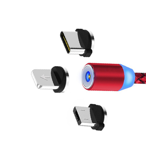 360หมุนชาร์จโทรศัพท์มือถือ LED 3A 5A 6A 3 In 1แม่เหล็ก Usb สายชาร์จ - Product Image 2