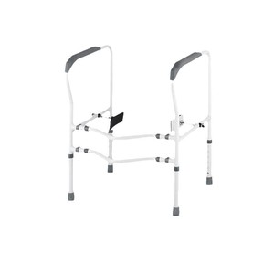 Toilet Handrail <b>Frame</b> Blue LQX-050017 Plastic No Drill Installation For Bathroom Safety Equipment - Product Image 3