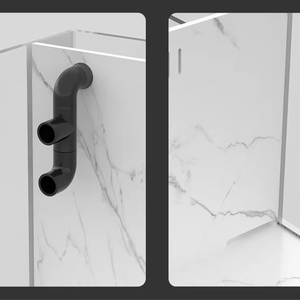 Luz para Aquário Tanque de Peixes de 75 Galões com Suporte Retangular de Vidro Ultra-Claro Estilo Luxuoso para Uso Externo - Product Image 3