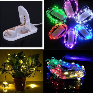 50 Piezas 1 Paquete de Luces de Cadena de Hadas con Funcionamiento a Pilas, 1M 10LED, Color Personalizable, Decoración Navideña, Cable de Cobre Flexible, 1 Año - Product Image 6