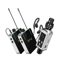 Système de monitoring intra-auriculaire sans fil UHF avec écran TFT, double canal audio pour la surveillance des performances de groupe en direct et des systèmes de sonorisation