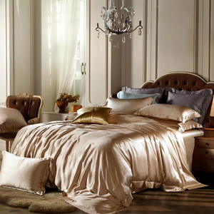 Biancheria Da Letto In Raso di seta Pura Seta di Gelso di Lusso Avanzata Set Copripiumino, Lenzuola di Seta - Product Image 3