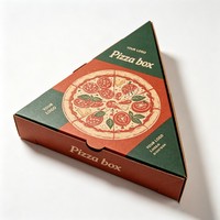 Boîte en papier de qualité alimentaire en gros pour pizza, boîte d'emballage pour pizza triangulaire, boîte personnalisée pour snacks et produits de boulangerie