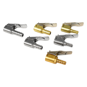 Adaptador de latón de 6mm/8mm de alta resistencia con bloqueo y sin fugas, tipo clip, para manómetro de inflado de neumáticos y compresor de aire - Product Image 5