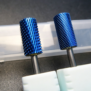 Juego de Brocas de Carburo de Tungsteno Azul al por Mayor, Brocas para Cutículas de 3/32, Brocas para Uñas para Salón de Belleza, Manicura, Pedicura, Logotipo Personalizado - Product Image 2