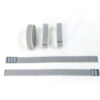 Bracelet de montre connectée réglable en nylon sergé et élasthanne avec boucle à fixation rapide, idéal pour le sport et l'extérieur