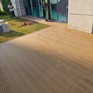 Planches de terrasse en bois-plastique écologiques Jardins et cours extérieures Anti-corrosion Longues bandes Imperméables et antidérapantes - Product Image 6