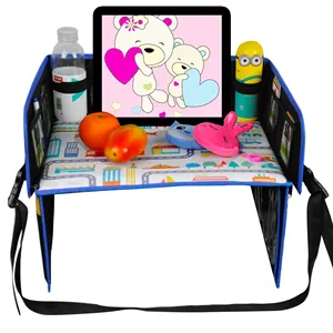 아마존 핫 잘 팔리는 Kids 여행 Tray 와 Bag 의 Foldable Compact 랩 차 Seat 표 Desk 와 Dry Erase Board 및 iPad Hold