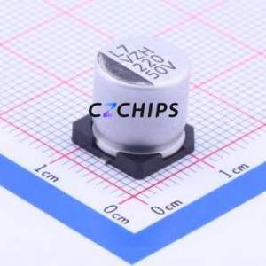 Condensador Electrolítico de Aluminio SMD VZH221M1HTR-1010K, D10xL10mm 220uF 20% 50V 10mm - Product Image 1