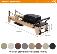 Machine professionnelle de Pilates en bois de chêne pour l'entraînement de corps Pilates Reformer Machine Home Yoga Fitness Reformer Prix usine